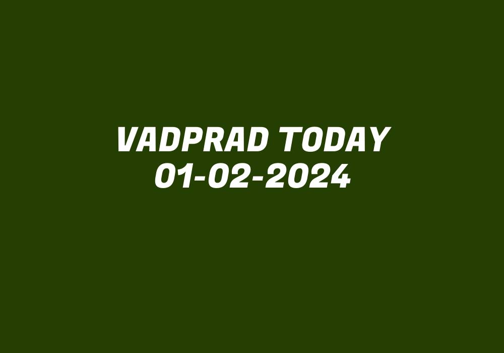 Vadprad Today 01-02-2024