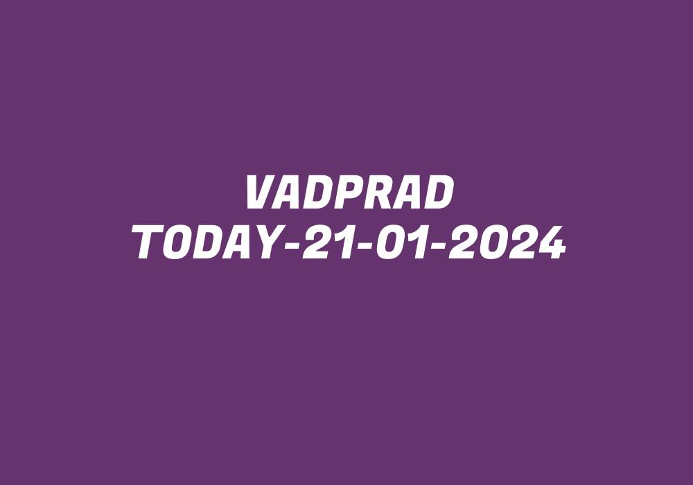 Vadprad Today-21-01-2024