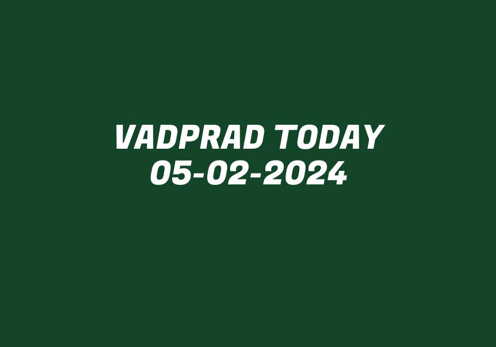 Vadprad Today 05-02-2024